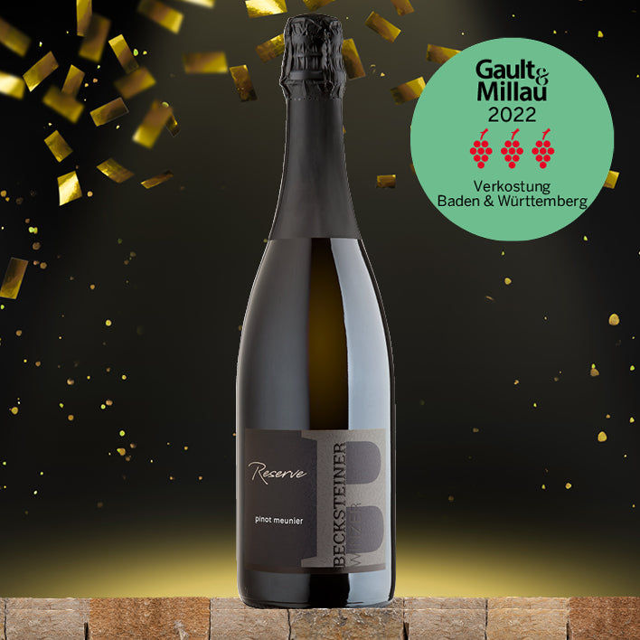 Premium-Winzersekt aufwändig aus Schwarzriesling hergestellt. 30 Monate Reifezeit auf der Feinhefe