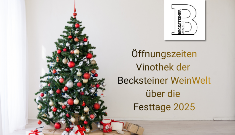 Öffnungszeiten Vinothek über Weihnachten & Silvester 2025
