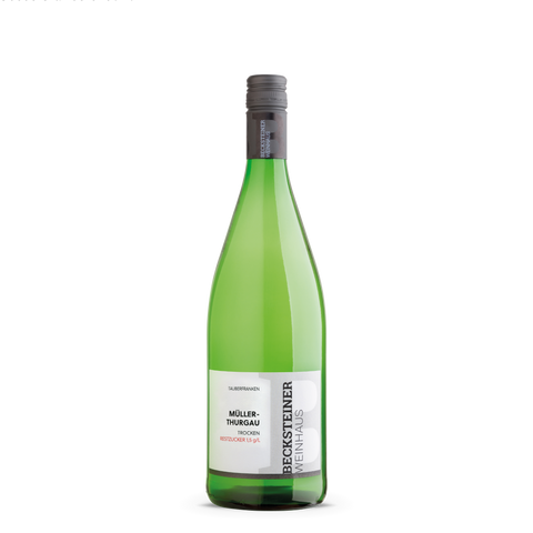 Weinhaus Müller-Thurgau in der Literflasche. Fränkisch trocken ausgebaut