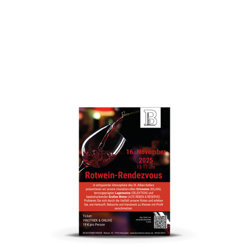 Eintrittskarte Rotwein Rendezvous Becksteiner Winzer