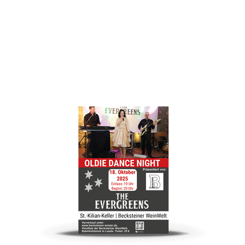 Ticket Oldie Dance Night | Samtag, 18. Oktober 2025 (versandkostenfrei)